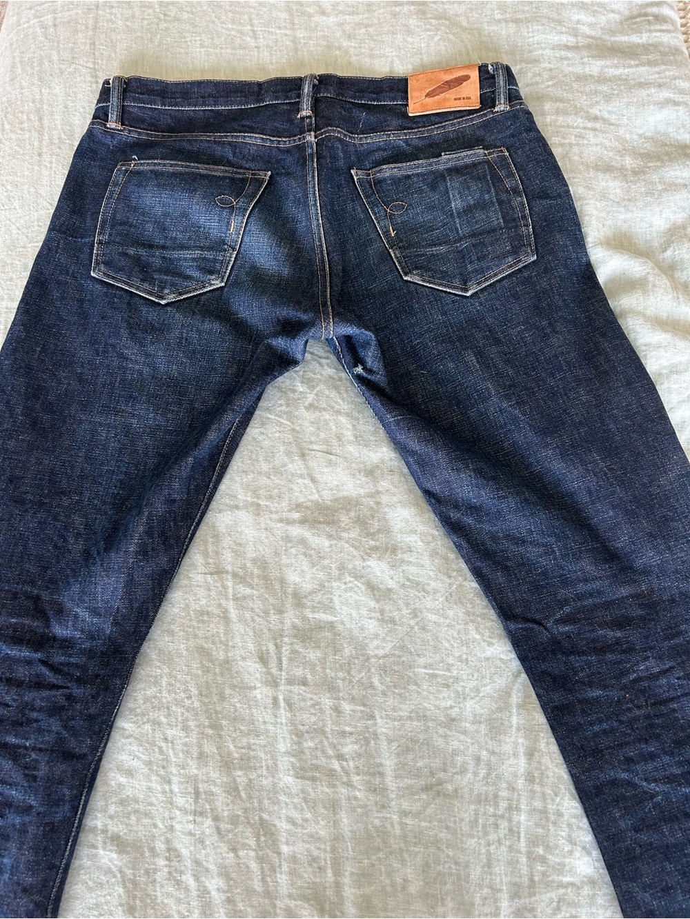Rogue Territory Raw Japanese Denim Selvedge Made In USA Jeans 34x32 - Picture 4 of 10